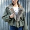 This 100% wool jacket combined with New Zealand wild rabbit fur, makes for a perfect ‘creature comfort’.
